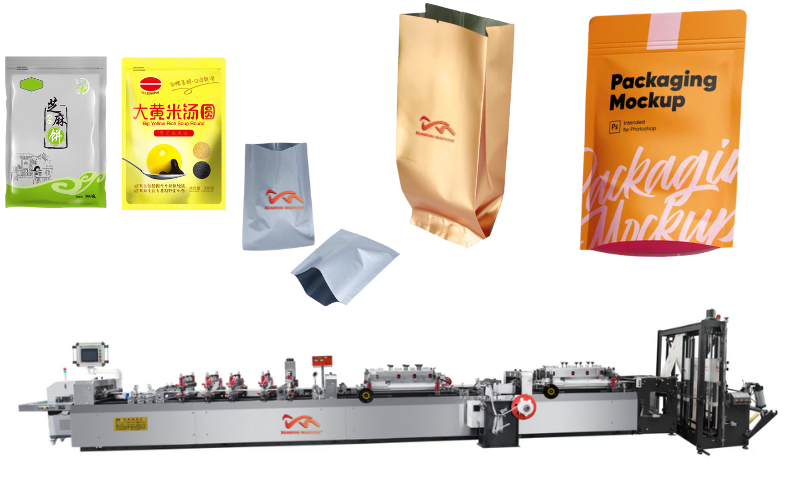 Multi functional Heavy-duty Three Side Sealing Zipper Pouch Bag Making Machine
