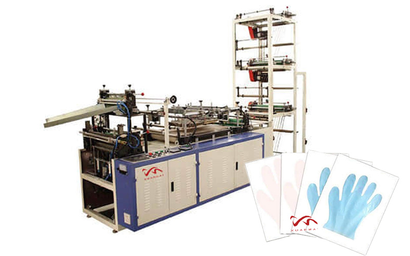 Disposable Paper Attached Gloves Making Machine For Medical or Hairsalon