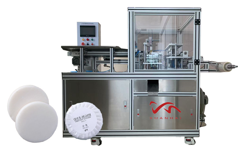 Fully Automatic Pleated Round Soap Wrapping Machine | High-Speed Hotel Toilet Soap Paper Film Packag