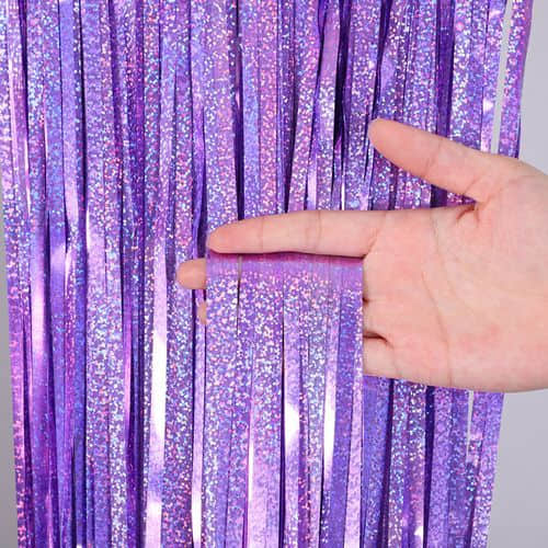 Automatic Eco-friendly Tinsel Metallic Fringe Foil Curtain Making Machine for Party Backdrop Curtain