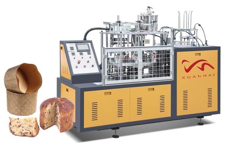 Automatic Round Panettone Paper Cake Cup Machine Muffin Baking Mold Machine