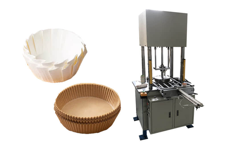 Manual Paper Tray Forming Machine Coffee Filter Paper Foldless Basque Round Baking Cake Cup