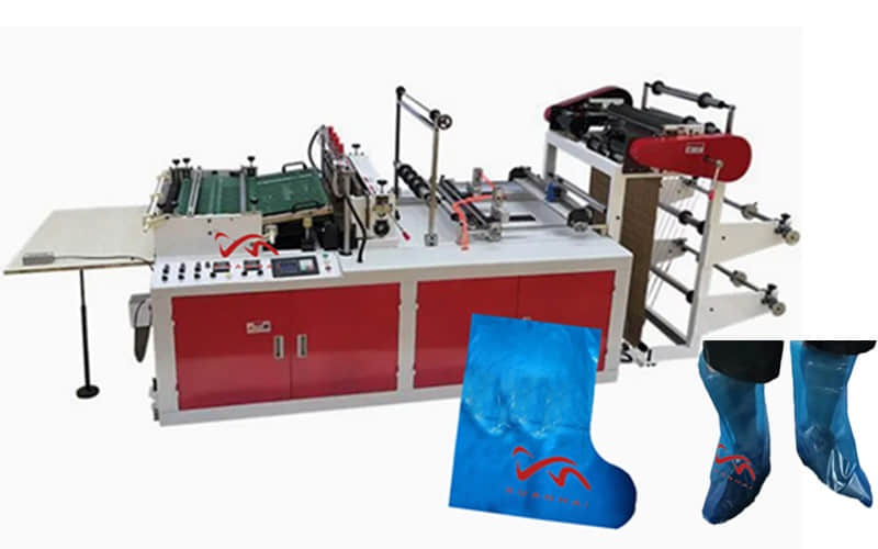 PE Disposable Plastic Boot Cover Making Machine 38-45 Size Waterproof