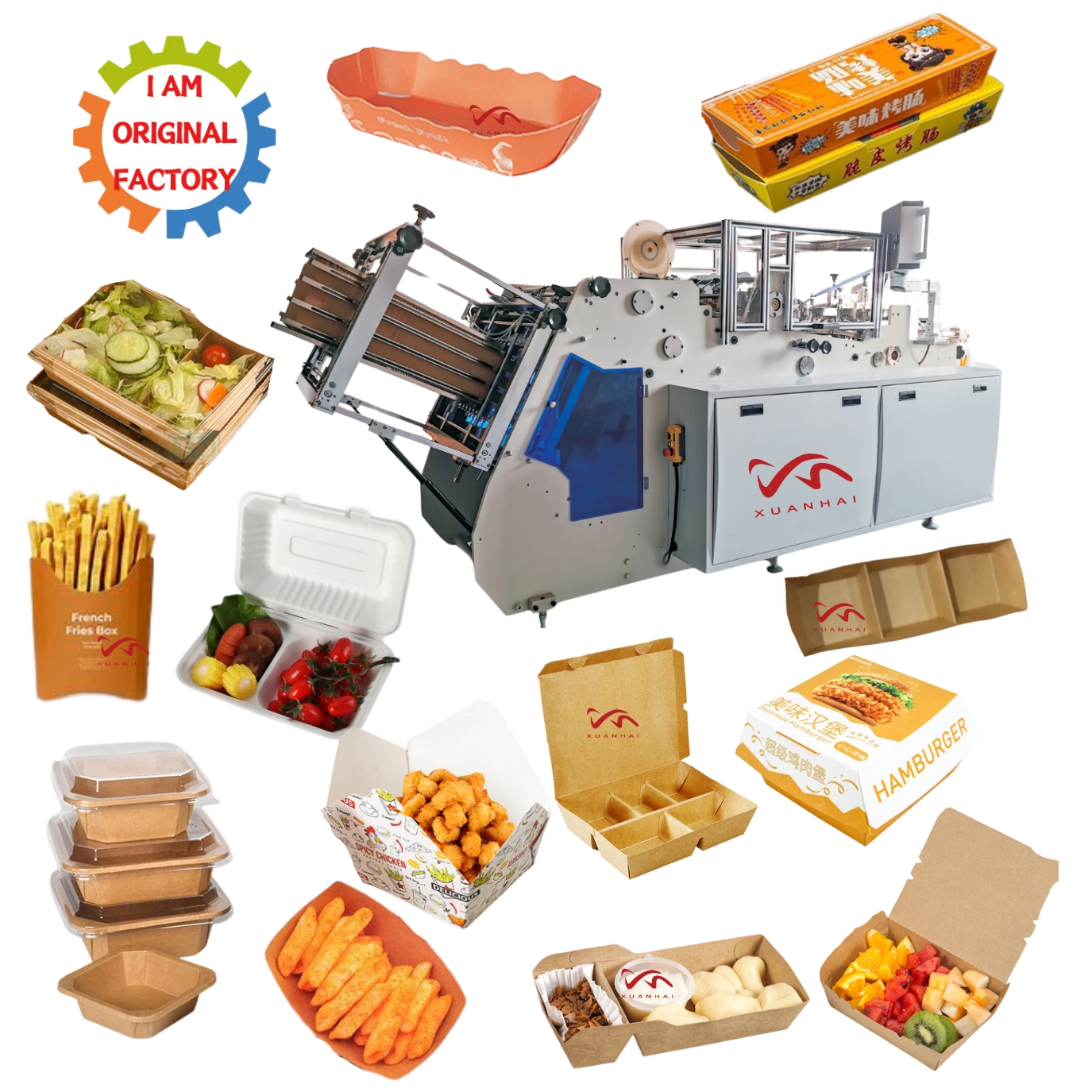 ZF-1200 Double Lines Food Box Carton Erecting Machine | 300pcs/min | Xuanhai