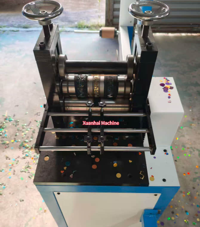 Confetti Die Cutting Machine for Tissue, Kraft & Foil Paper | XUANHAI XH-170