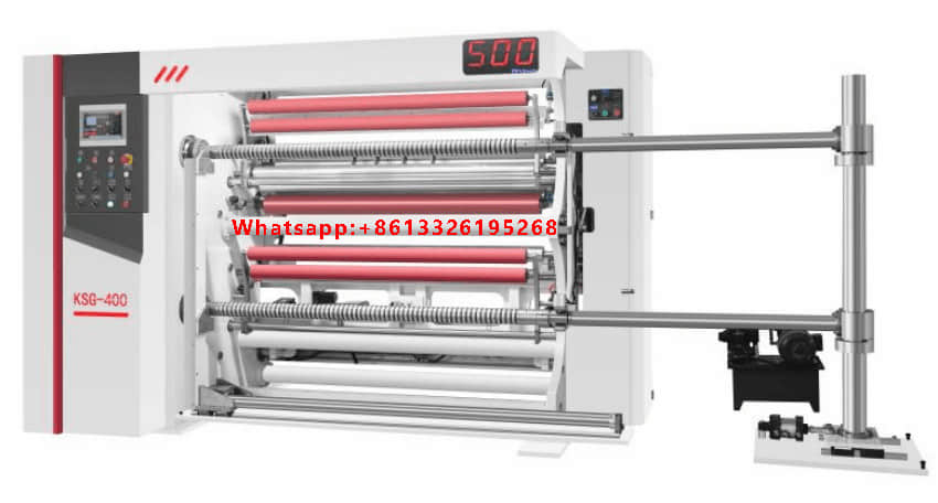High Speed Slitting and Rewinding Machine 500 M/min PLC Computer Control for 1300mm Roll Materials