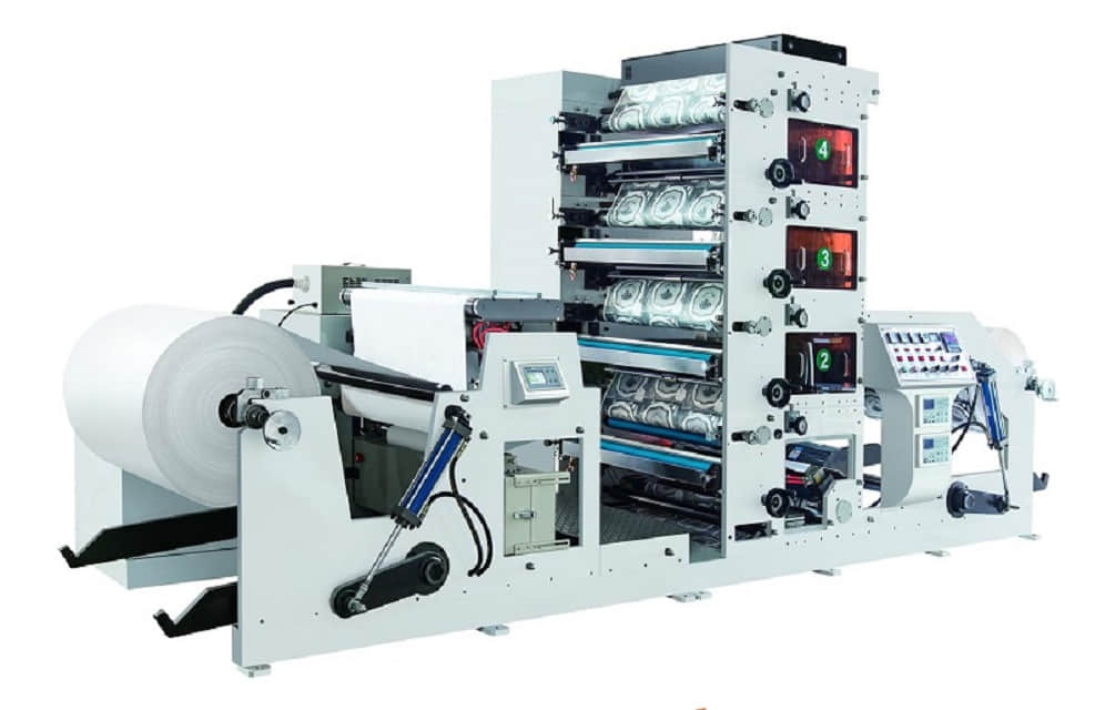 RY850 6 Color Flexo Printing Machine 850mm Width Paper Film Label Roll to Roll Print