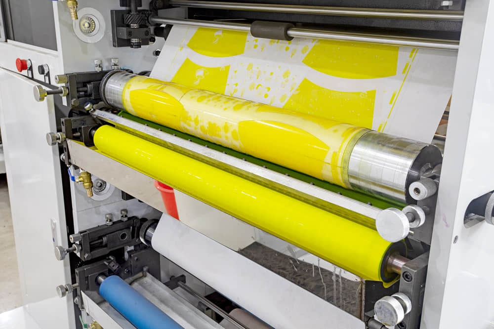 RY850 6 Color Flexo Printing Machine 850mm Width Paper Film Label Roll to Roll Print