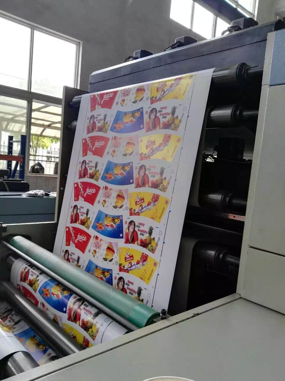 RY850 6 Color Flexo Printing Machine 850mm Width Paper Film Label Roll to Roll Print