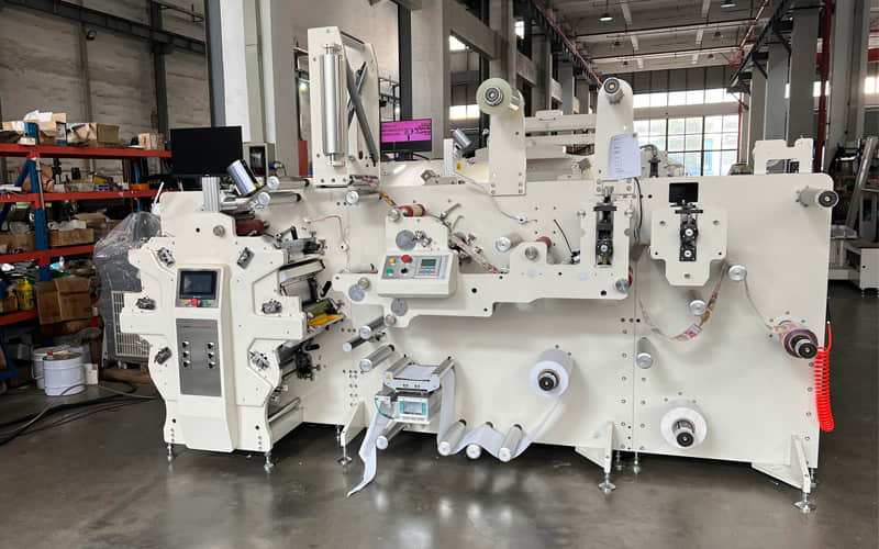 Automatic 6-12 Colors Label Paper CI Flexographic Printing Machine for Roll Label Stickers