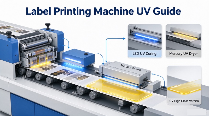 LED UV vs UV Drying & UV Varnish on Label Printing Machine - Differences Explained